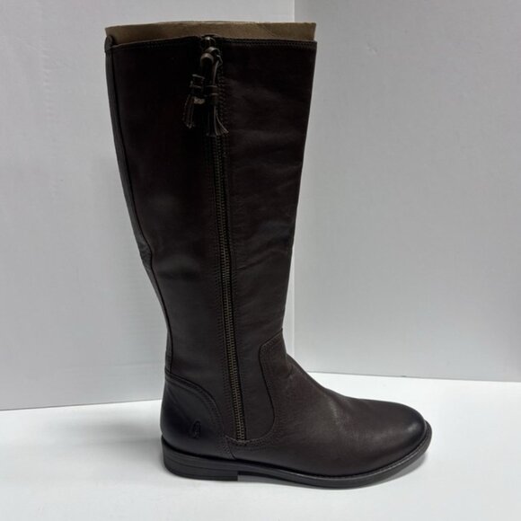 Hush Puppies Women’s Jaylin Zipper Tall Brown Boots, Size 6.5 M - Picture 1 of 7